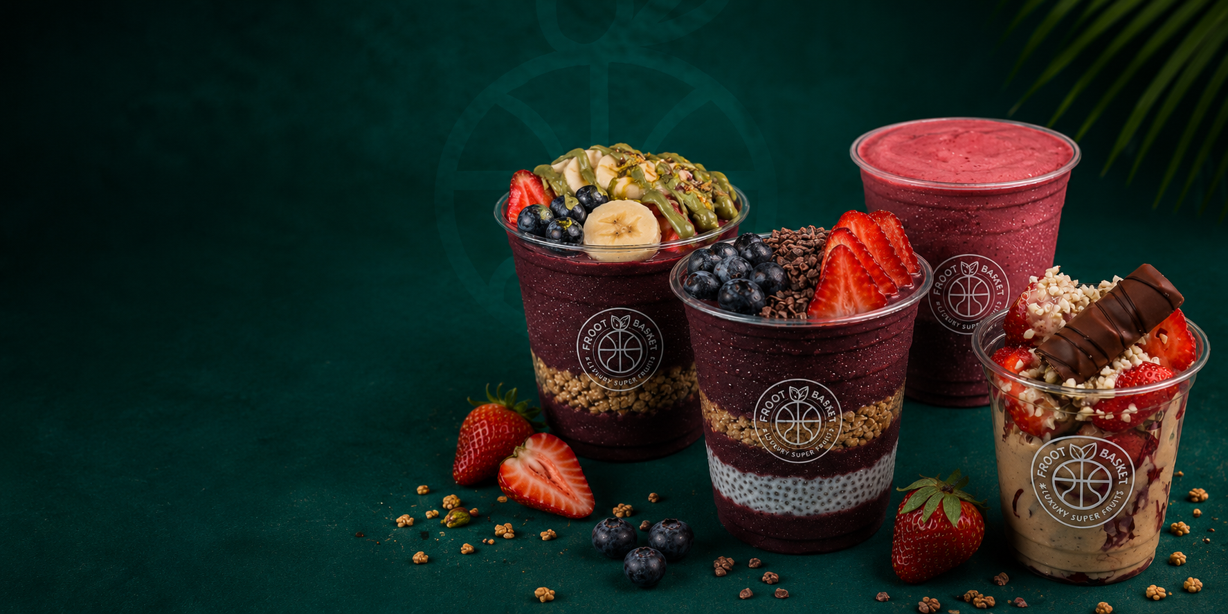 Froot Basket Açaí Bowls, Frootcups und Smoothies aus Essen